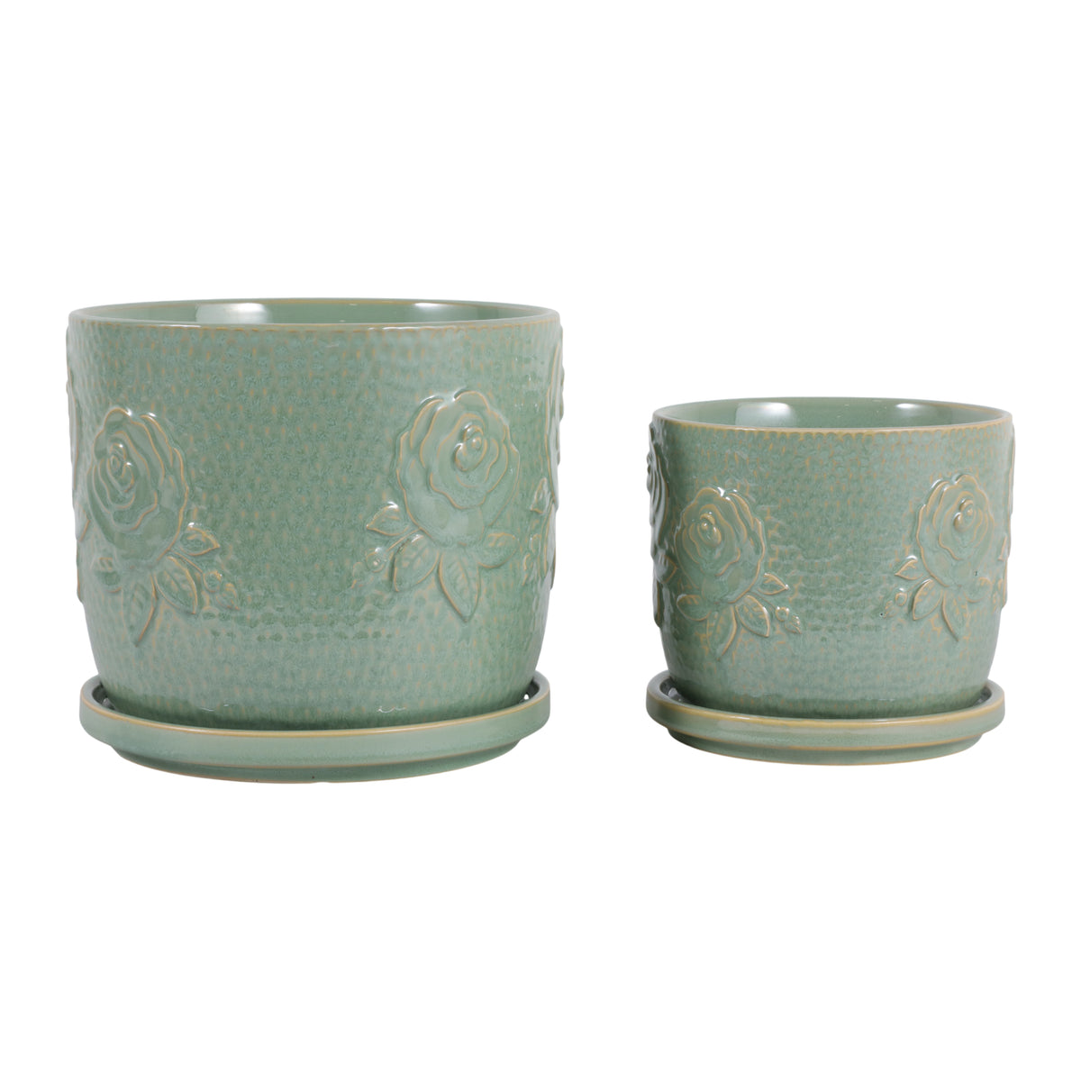 Hobartgate Green Planters (Set of 2)