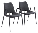 Desi Black Dining Chair (Set of 2)