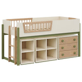 Evren Off White / Natural / Olive Twin Strg Loft