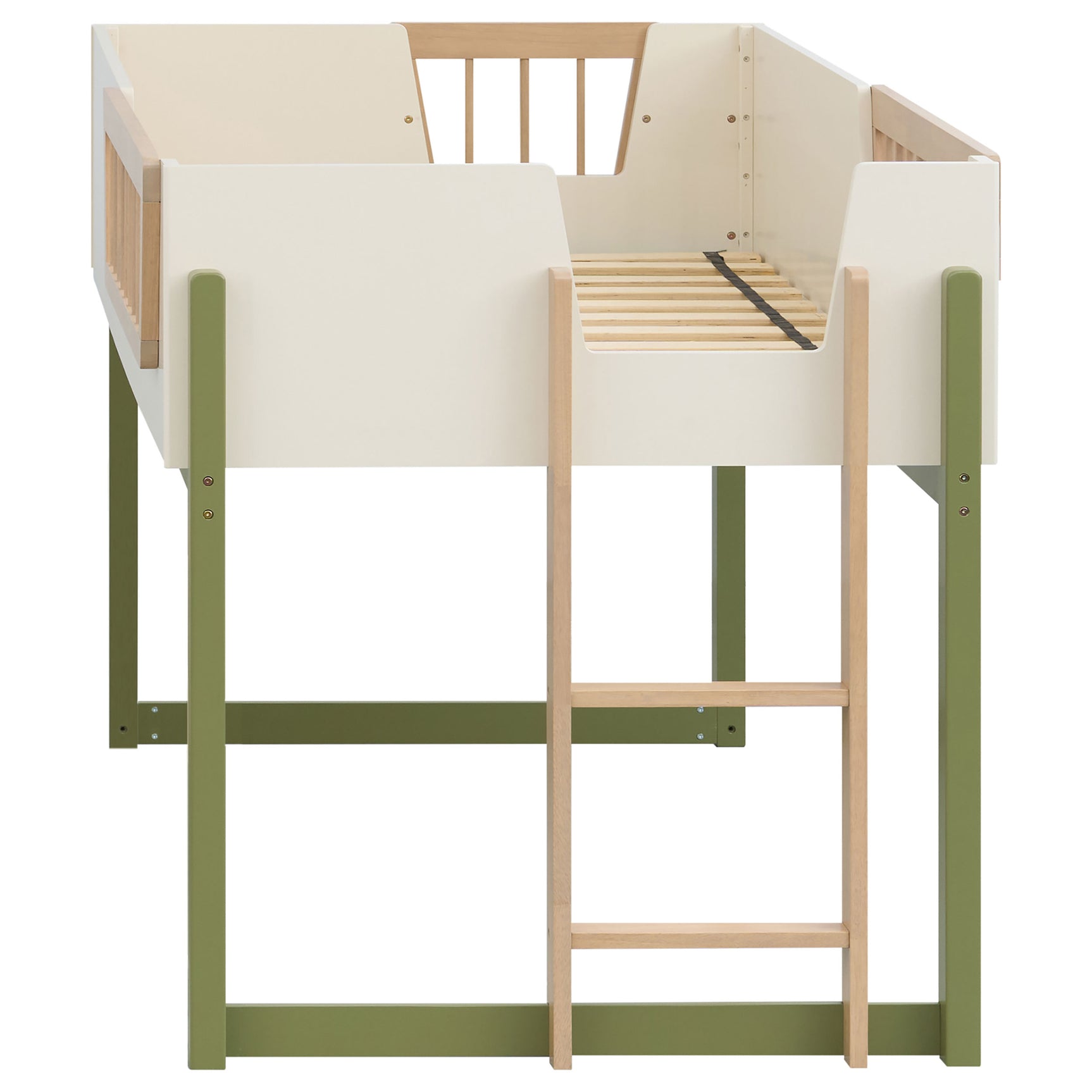 Evren Off White / Natural / Olive Twin Strg Loft