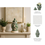 Jakeview Green/Brown/White Small Chinoiserie