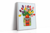 Tulips in a Yorkshire Tea Tin