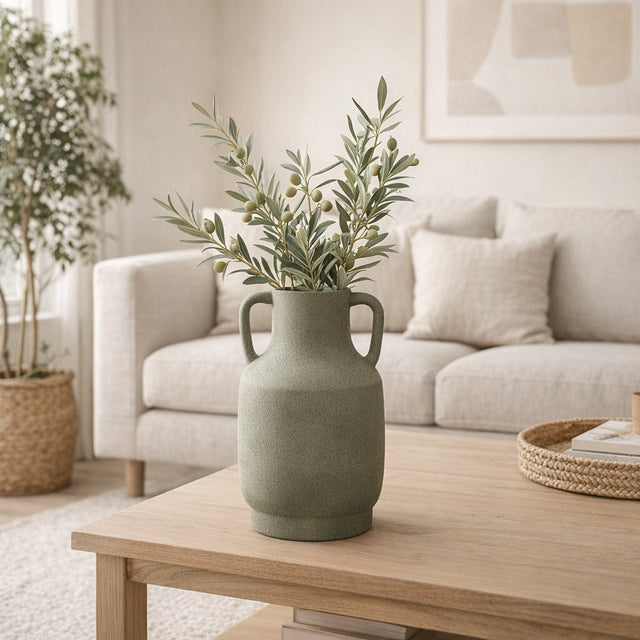 Calmoor Green Vase