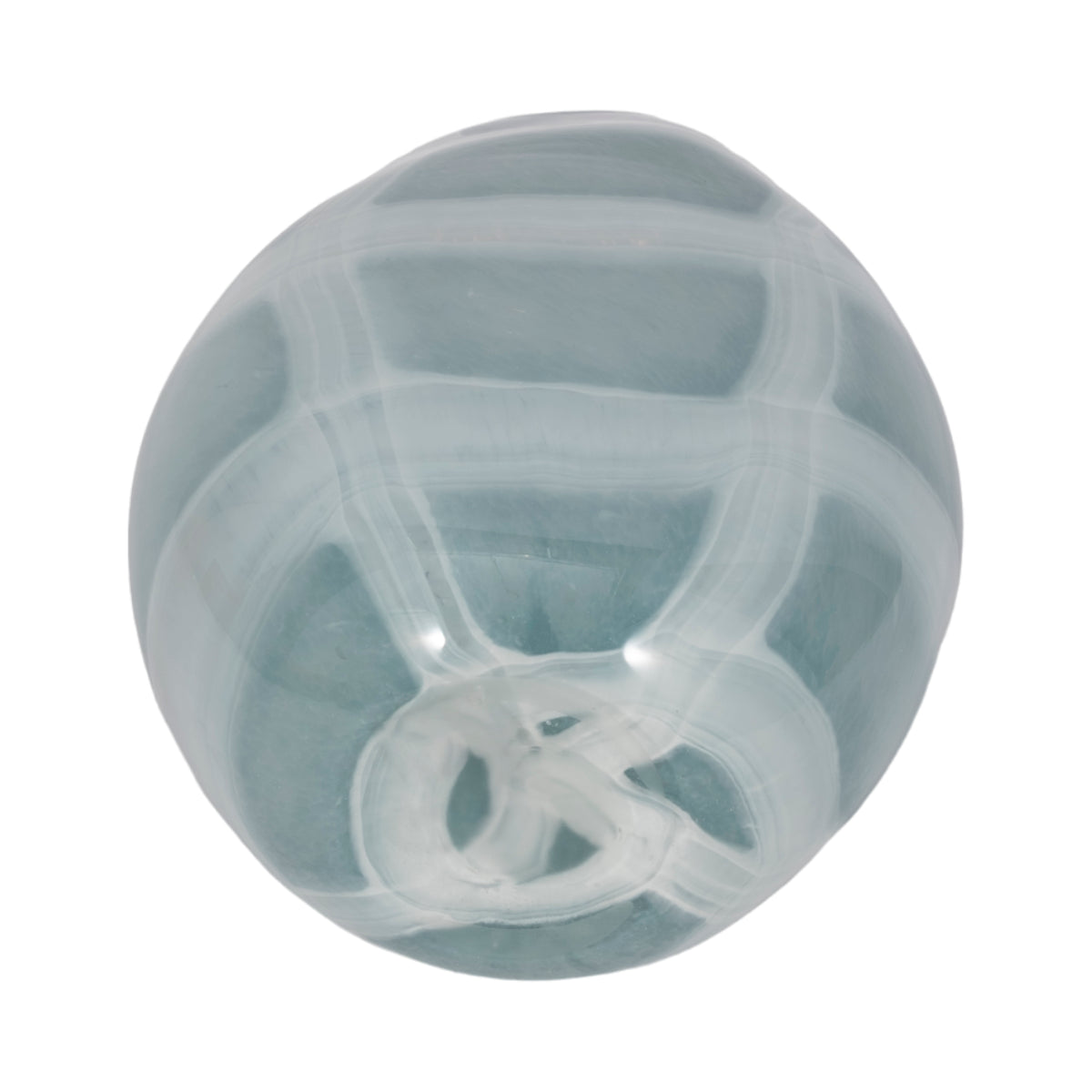 Pearlcrest Blue/White Glass Vase