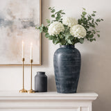 Dos Rios Blue Terracotta Vase