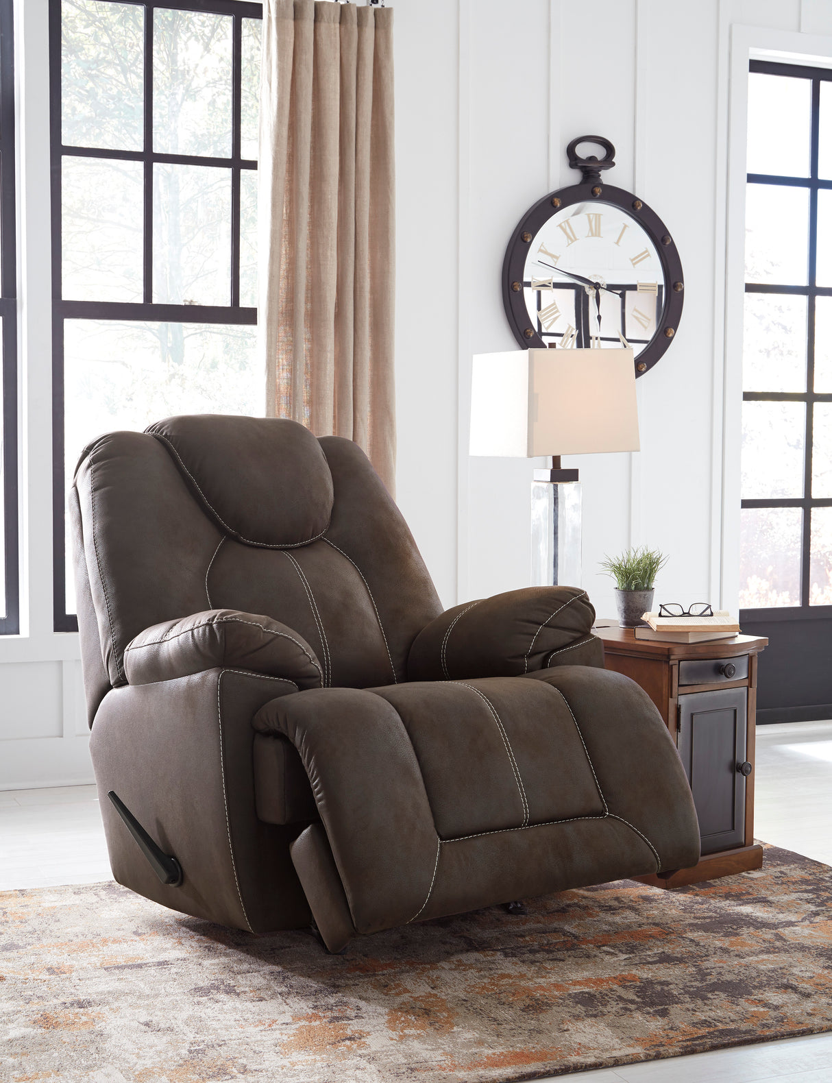 Warrior Fortress Coffee Rocker Recliner - Ornate Home