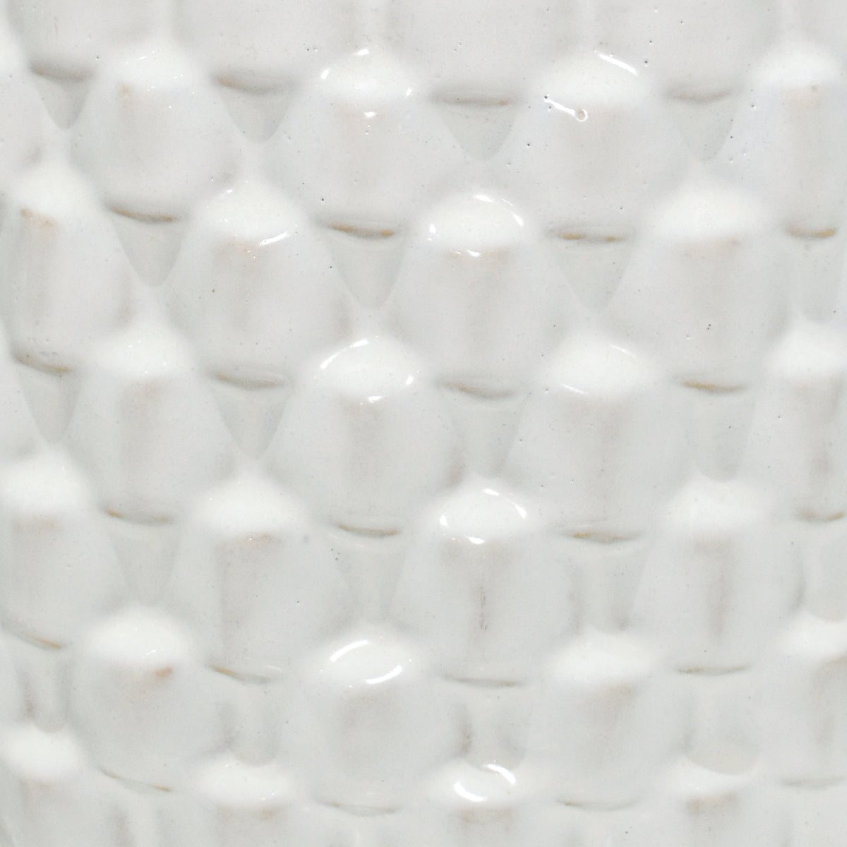 Fredericks White Textured Planters (Set of 3)