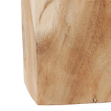Storrie Natural Heart Shaped Wood Side Table