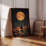 Witch Beneath the Harvest Moonlight