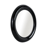 Wikiup Black Metal Round Mirror