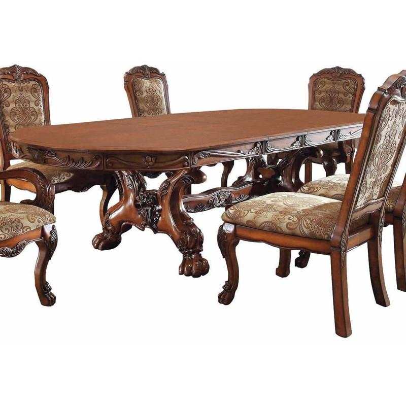 Medieve Antique Oak Dining Room Set / 7pc - Ornate Home