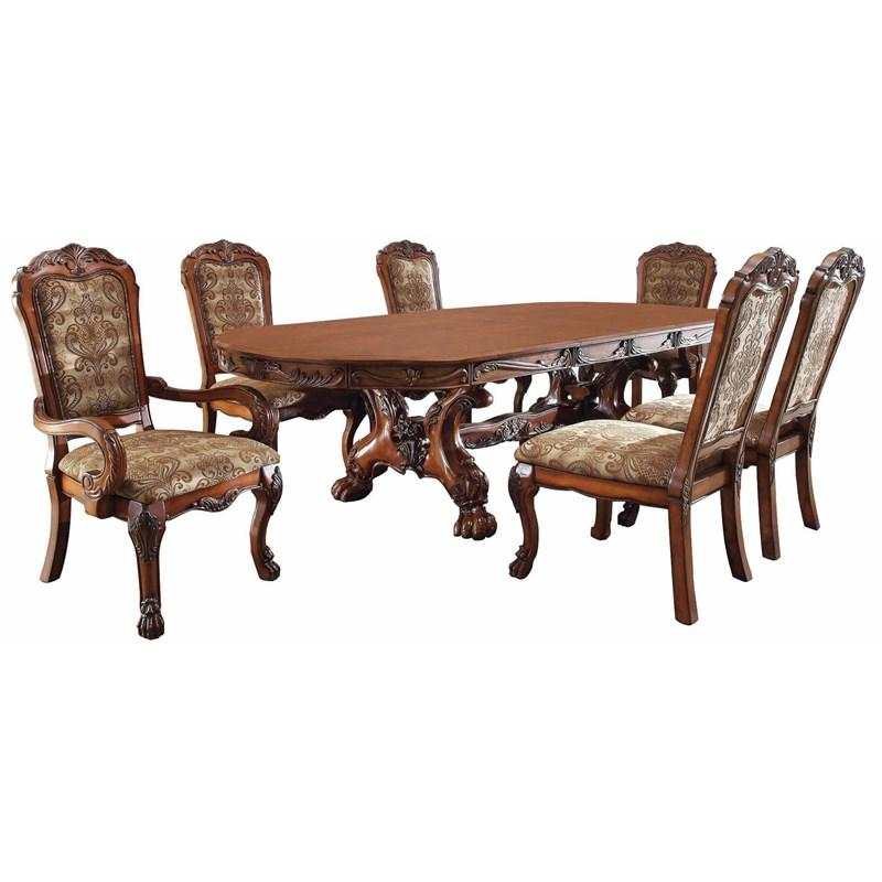 Medieve Antique Oak Dining Room Set / 7pc - Ornate Home