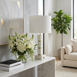 Tiptonport White/Beige Stacked Marble Cubes Lamp with Base Switch