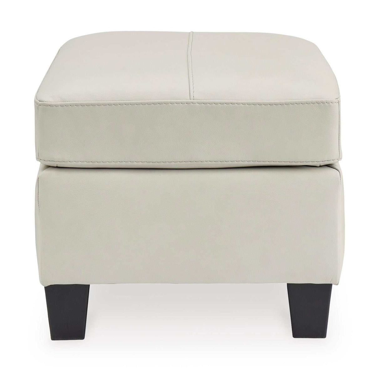 Genoa Leather Accent Ottoman - Ornate Home