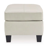 Genoa Leather Accent Ottoman - Ornate Home