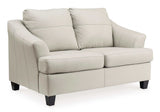 Genoa Leather Loveseat - Ornate Home