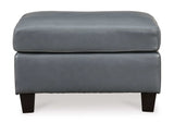 Genoa Leather Accent Ottoman - Ornate Home