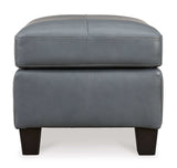 Genoa Leather Accent Ottoman - Ornate Home