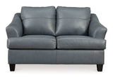 Genoa Leather Loveseat - Ornate Home