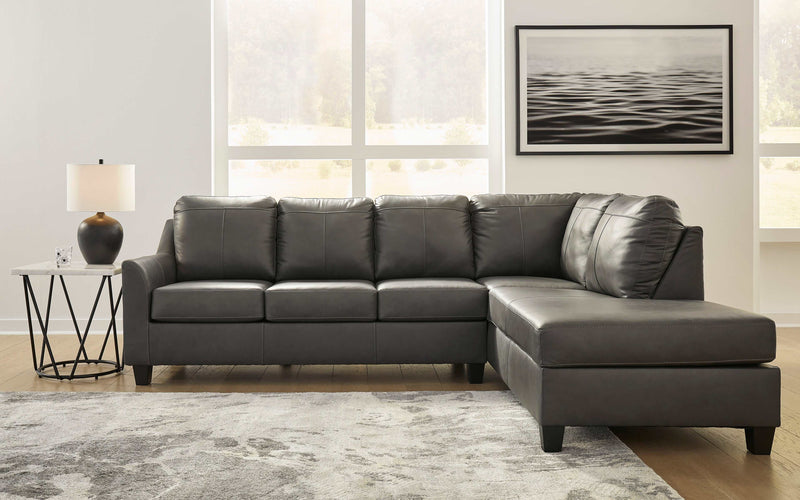 Valderno Fog 2pc Sectional Sofa w/ Chaise