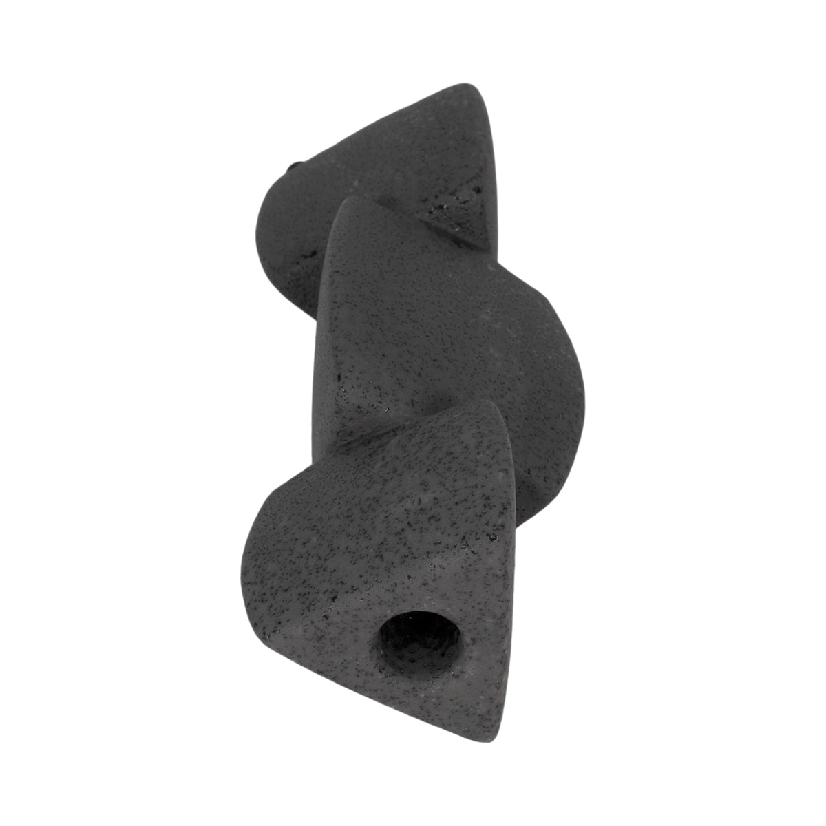 Ennisvale Black Sand Glaze Stacked Objects Taper Holder