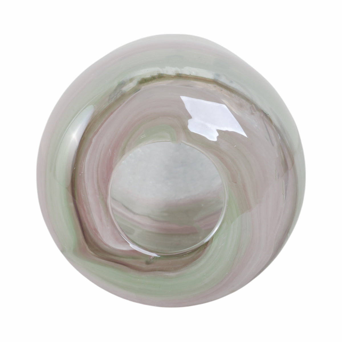 Liberty Clear Glass Crackled Vase