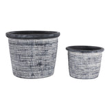 Kendallwick Black/White Planters (Set of 2)