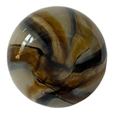 Alico Brown/Ivory Small Striped Hourglass Vase