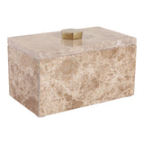 La Quinta Ivory/Brown Empredor Marble Box