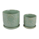 Hobartgate Green Planters (Set of 2)