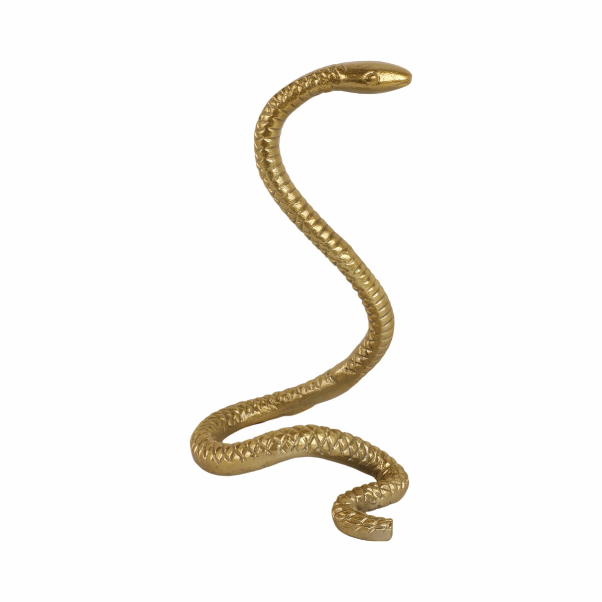 Tustin Gold Tall Snake Tabletop Decor