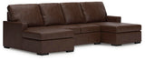 Modern Day Coffee 3-Piece Sectional with Double Chaise