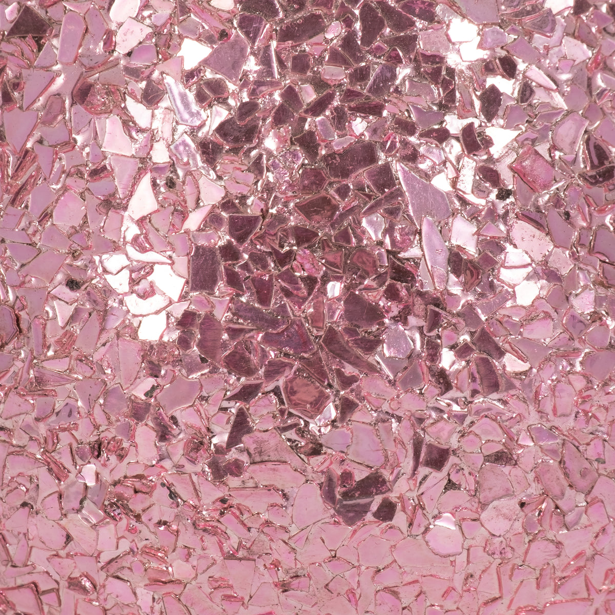 Bodfish Pink Glass Crackled Scented Candle