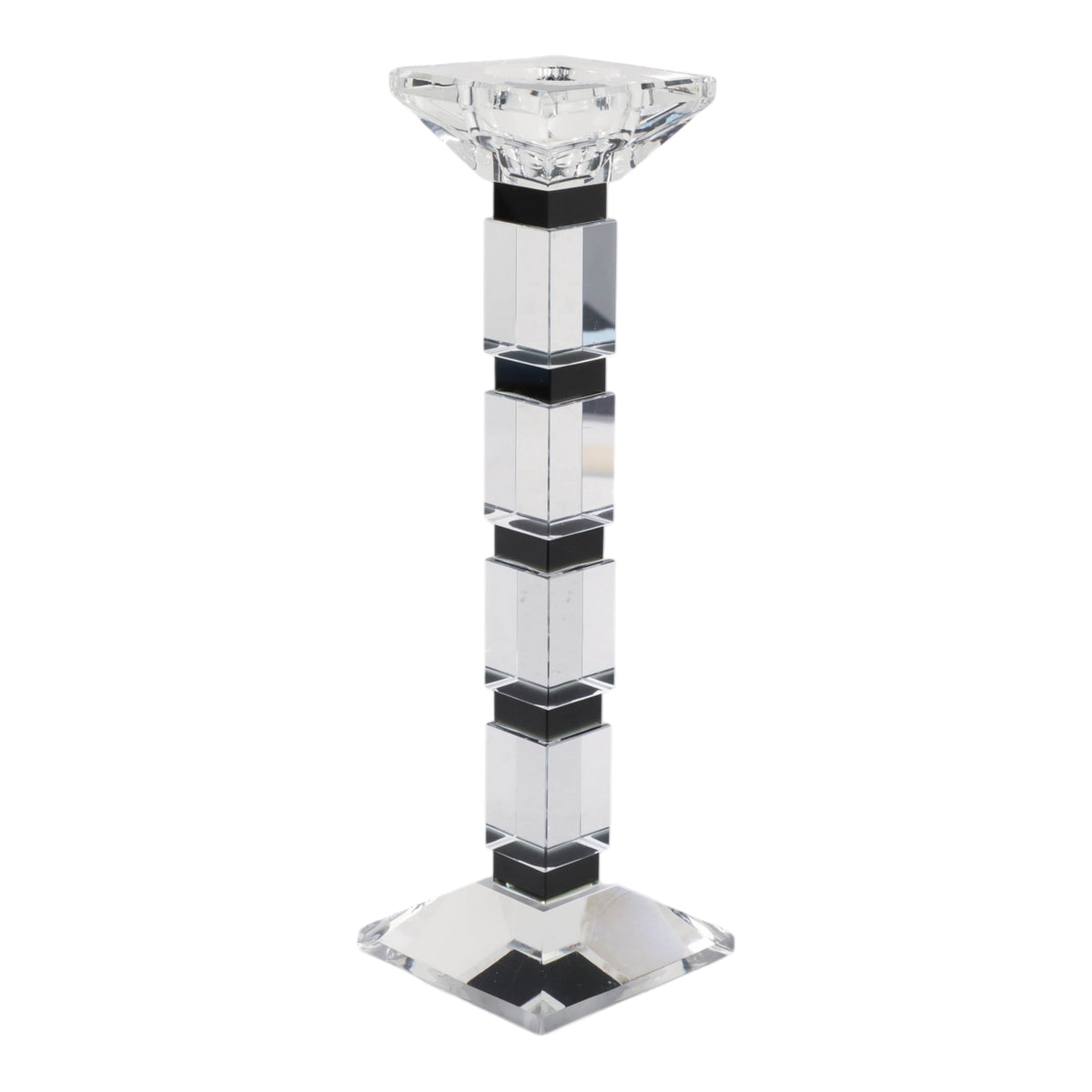 Daleybrook Clear/Black Large Candle Holder