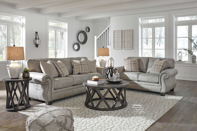 Olsberg Steel Living Room Set / 2pc - Ornate Home