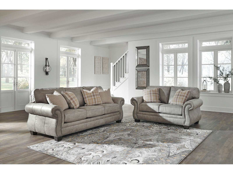 Olsberg Steel Living Room Set / 2pc - Ornate Home