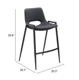 Desi Black Counter Stool (Set of 2)