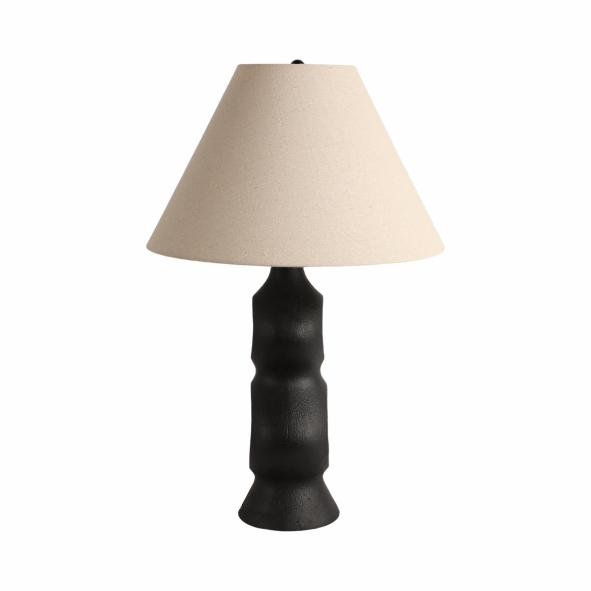 Jefferson Black/Tan Open Cut-Out 8 Table Lamp