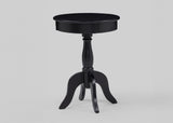Romy Black Round Chairside Table