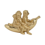 Tessrun Gold Three Monkeys on Banana