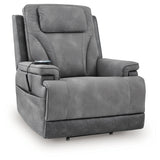 4Z-Peaceful Pause Slate Power Lift Recliner (Online Special Price) - Ornate Home