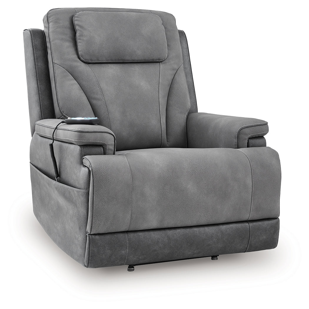 4Z-Peaceful Pause Slate Power Lift Recliner (Online Special Price) - Ornate Home