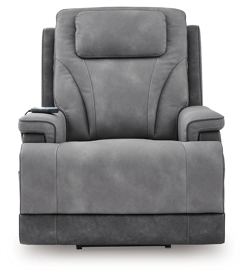 4Z-Peaceful Pause Slate Power Lift Recliner (Online Special Price) - Ornate Home