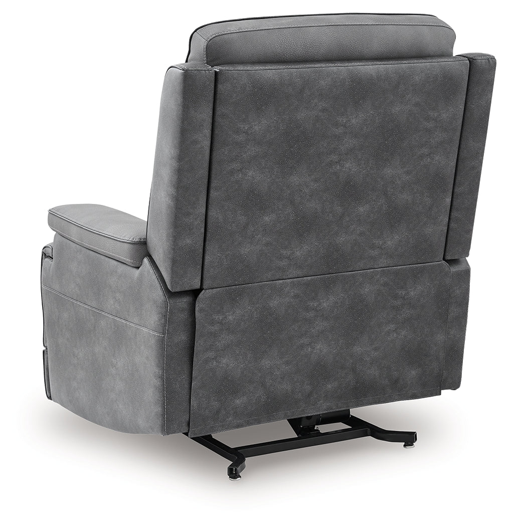 4Z-Peaceful Pause Slate Power Lift Recliner (Online Special Price) - Ornate Home