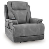 4Z-Peaceful Pause Slate Power Lift Recliner - Ornate Home