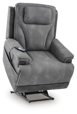 4Z-Peaceful Pause Slate Power Lift Recliner - Ornate Home