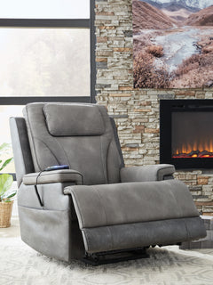 4Z-Peaceful Pause Slate Power Lift Recliner - Ornate Home