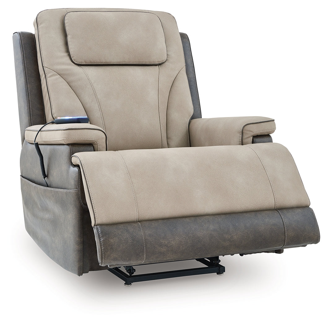 4Z-Serenity Zone Sand Power Lift Recliner - Ornate Home