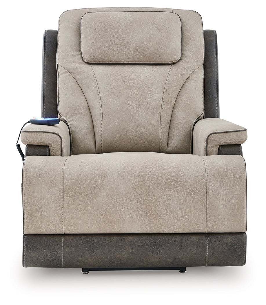4Z-Serenity Zone Sand Power Lift Recliner - Ornate Home
