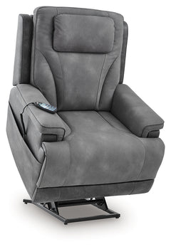 4Z-Serenity Zone Slate Power Lift Recliner - Ornate Home